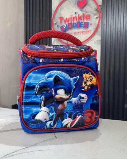 Blue and Red Boys Lunch Bag