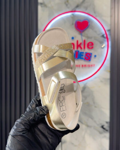 Birkenstock Cream Girls Sandals