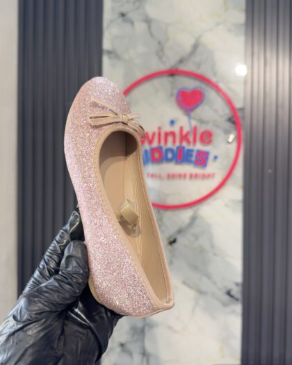 Kids Shiny Pink Girls Toms Shoe