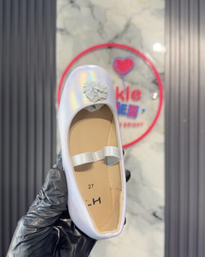 Kids Shiny Pink Girls Toms Shoe