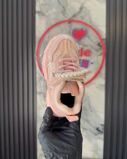 Toddler Shiny Pink Girls Sneakers