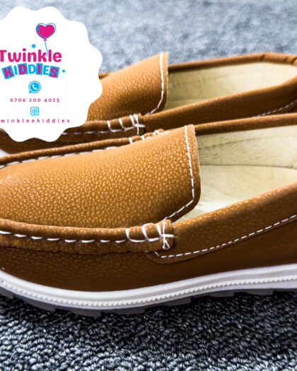 Boys Full Brown Corporate Loafers