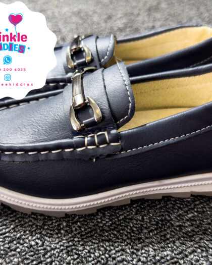 Boys Navy Blue Corporate Loafers