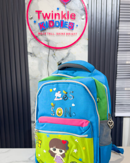 Big Green & Blue Girls School Bag