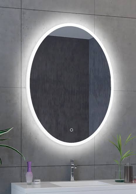 Oval LED Mirror with Multi-Color Options