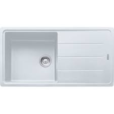 White Single Bowl Single Tray Acrylic Sink - Model KS-AC07